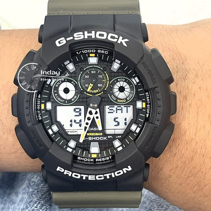 Casio G-Shock Men's Watch GA-100TU-1A3 Resin Band Magnetic Resistant Shock Resistant