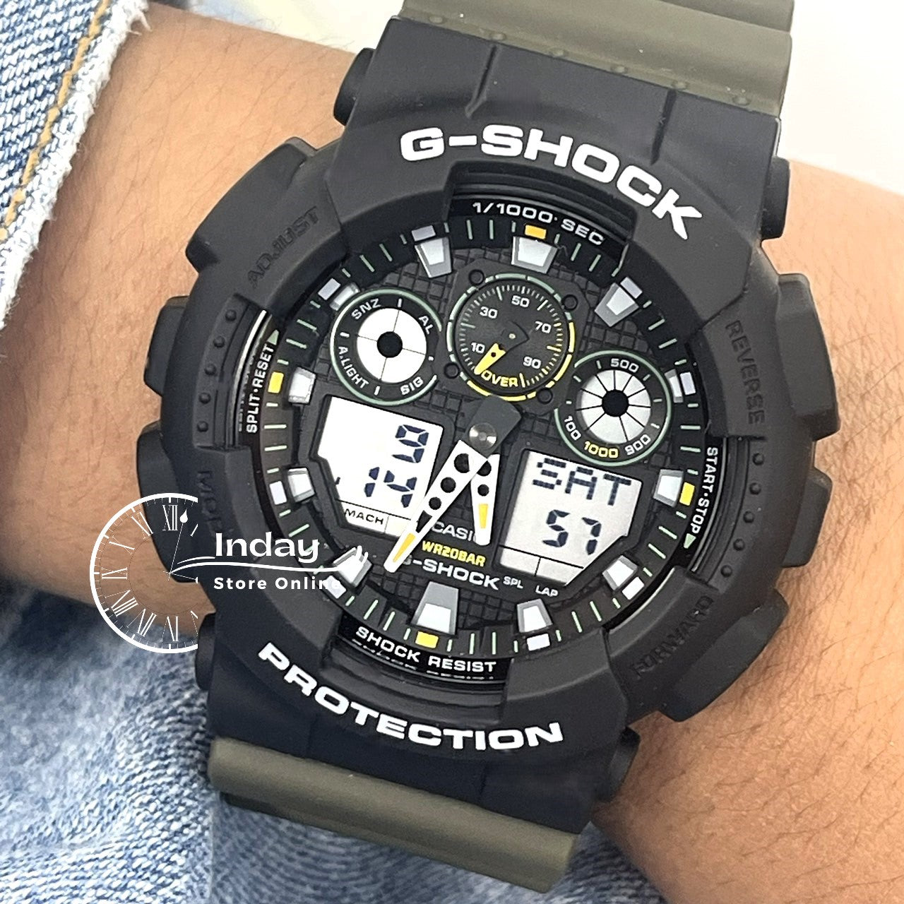 Casio G-Shock Men's Watch GA-100TU-1A3 Resin Band Magnetic Resistant Shock Resistant