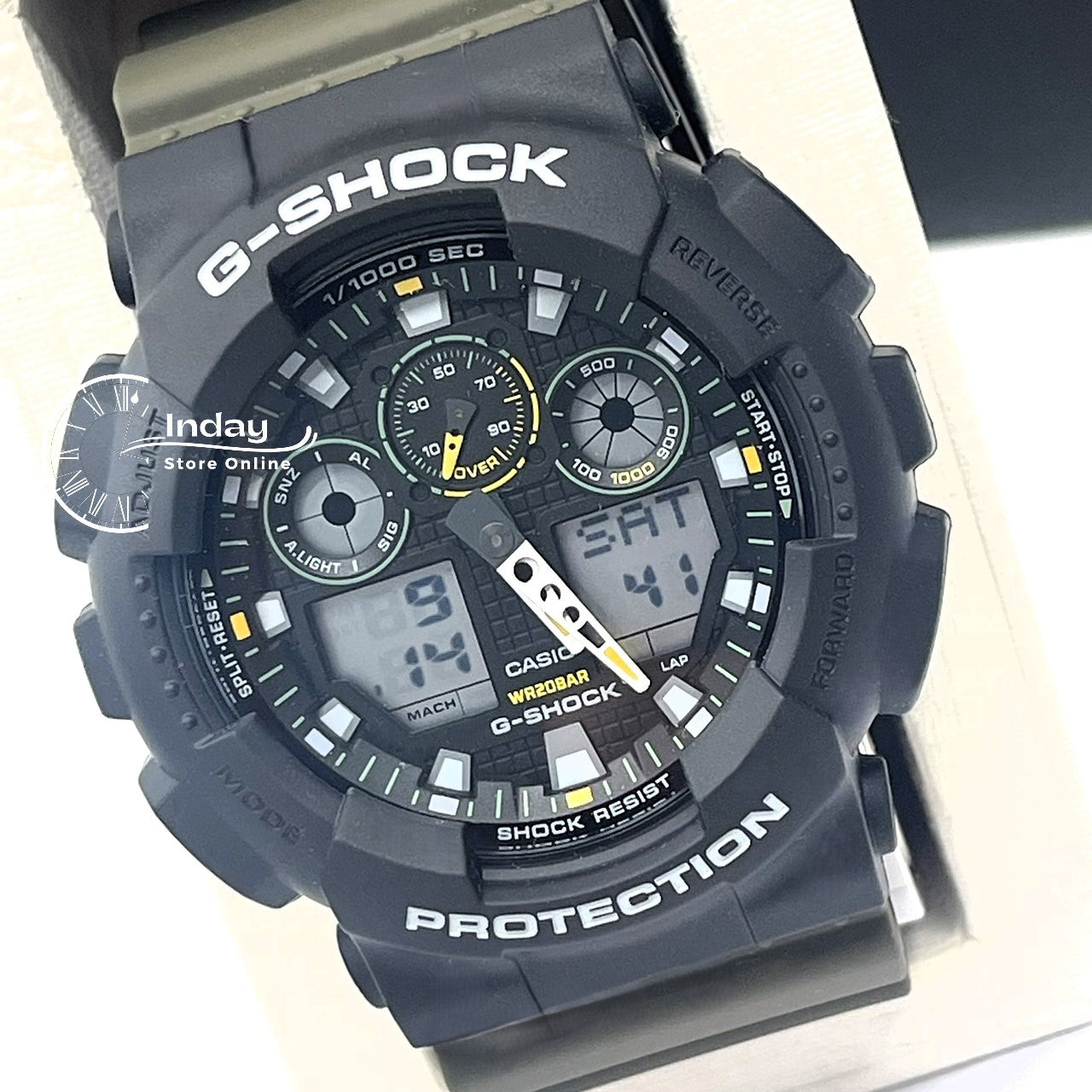 Casio G-Shock Men's Watch GA-100TU-1A3 Resin Band Magnetic Resistant Shock Resistant