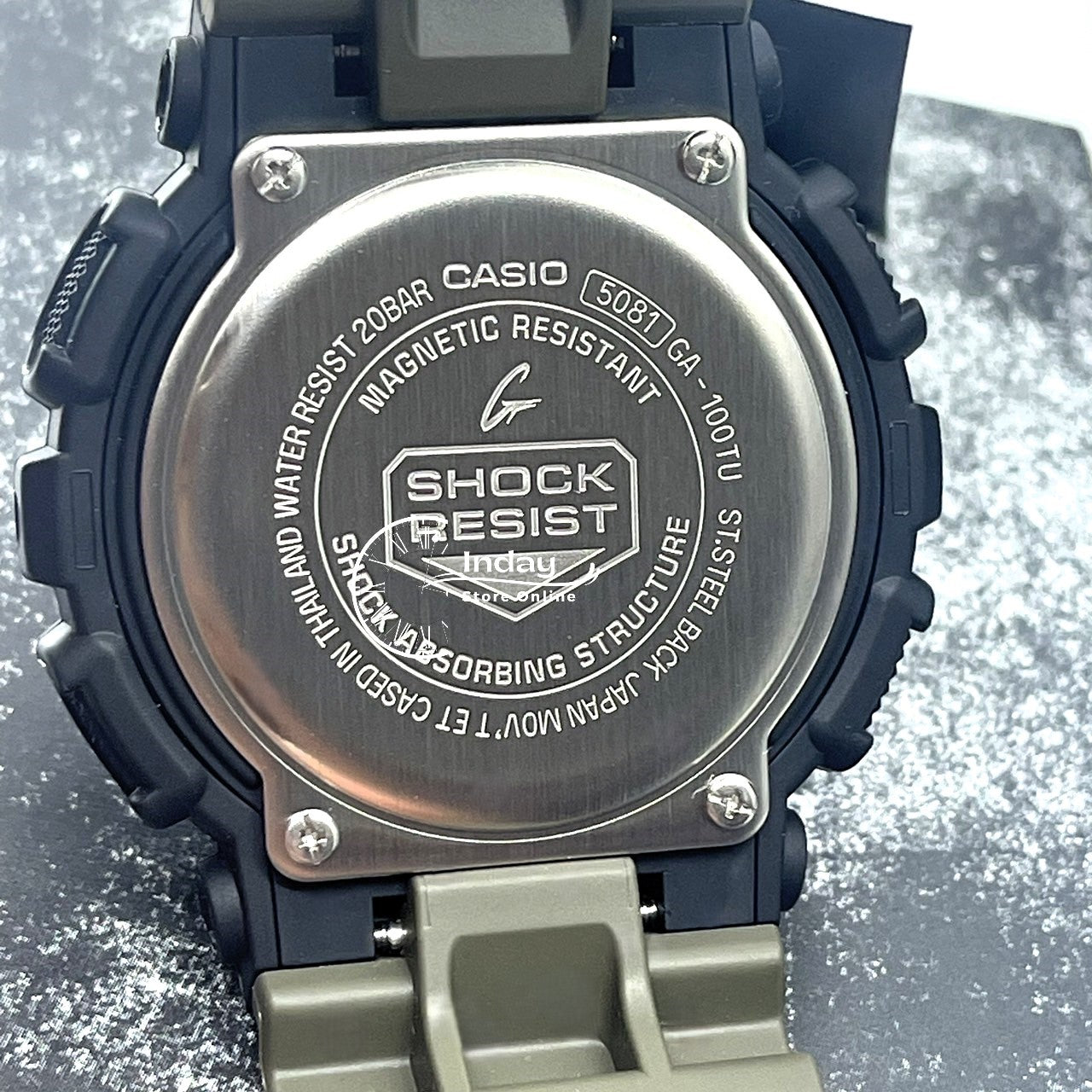 Casio G-Shock Men's Watch GA-100TU-1A3 Resin Band Magnetic Resistant Shock Resistant