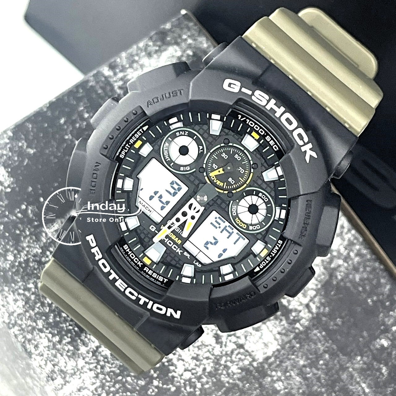 Casio G-Shock Men's Watch GA-100TU-1A3 Resin Band Magnetic Resistant Shock Resistant