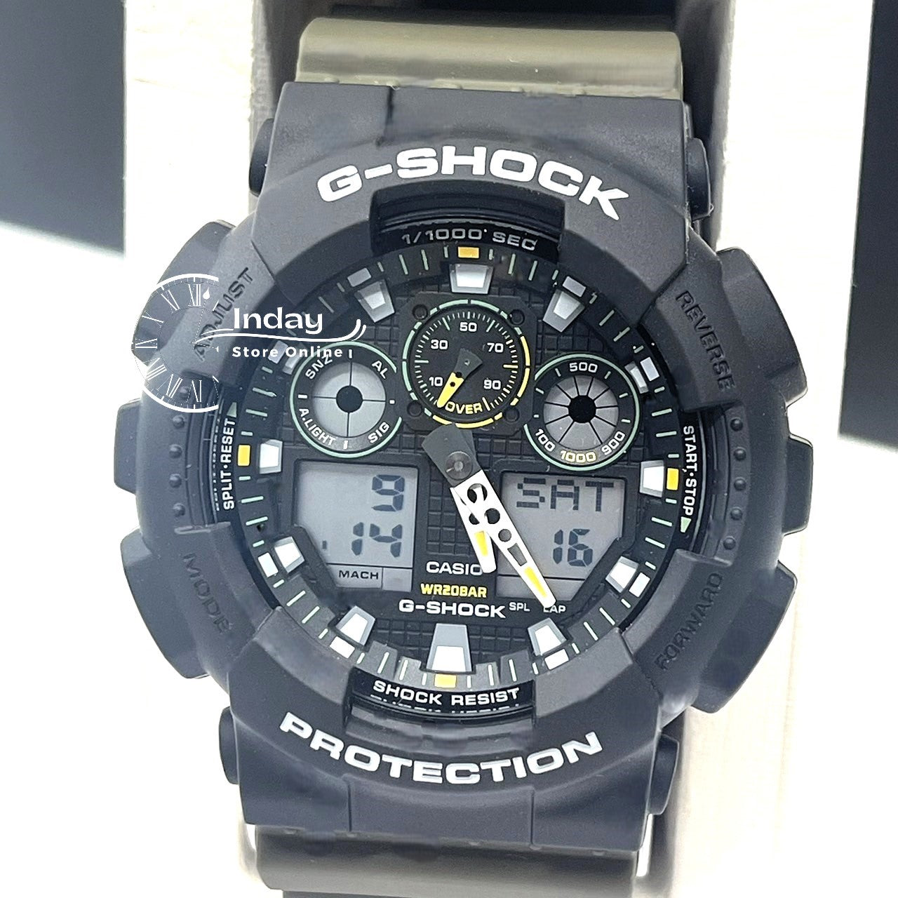 Casio G-Shock Men's Watch GA-100TU-1A3 Resin Band Magnetic Resistant Shock Resistant