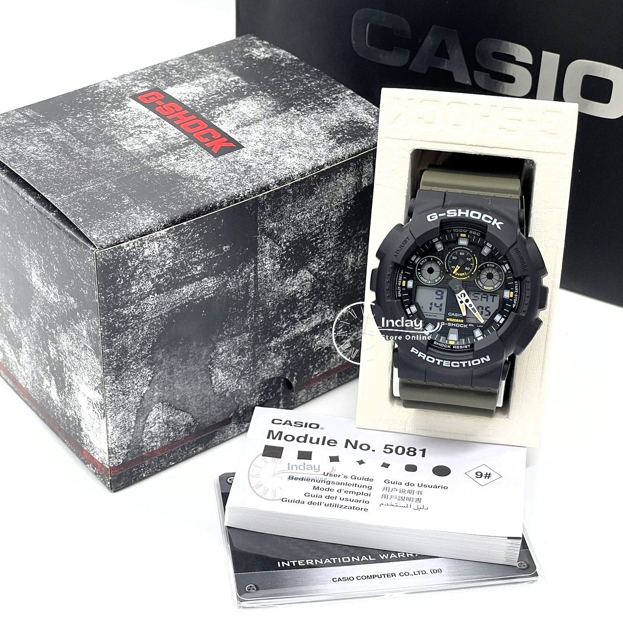Casio G-Shock Men's Watch GA-100TU-1A3 Resin Band Magnetic Resistant Shock Resistant