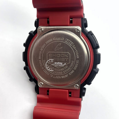 Casio G-Shock Men's Watch GA-110HR-1A Analog-Digital GA-110 Series Sporty Watch Black & Red Series