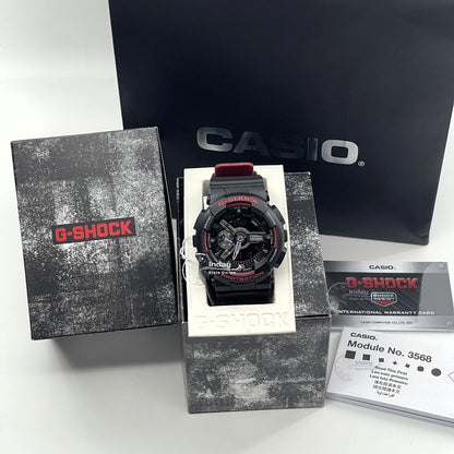 Casio G-Shock Men's Watch GA-110HR-1A Analog-Digital GA-110 Series Sporty Watch Black & Red Series
