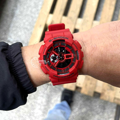 Casio G-Shock Men's Watch GA-110RRB-4A Mineral Glass Shock Resistant Magnetic Resistant