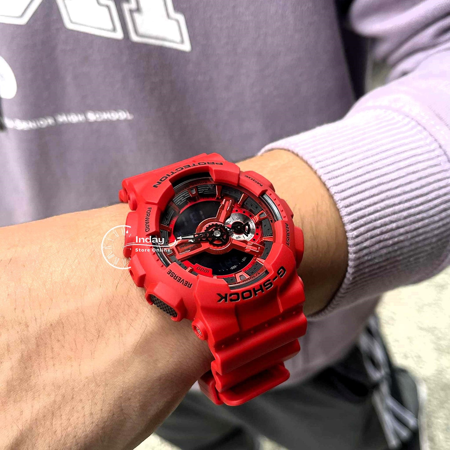 Casio G-Shock Men's Watch GA-110RRB-4A Mineral Glass Shock Resistant Magnetic Resistant