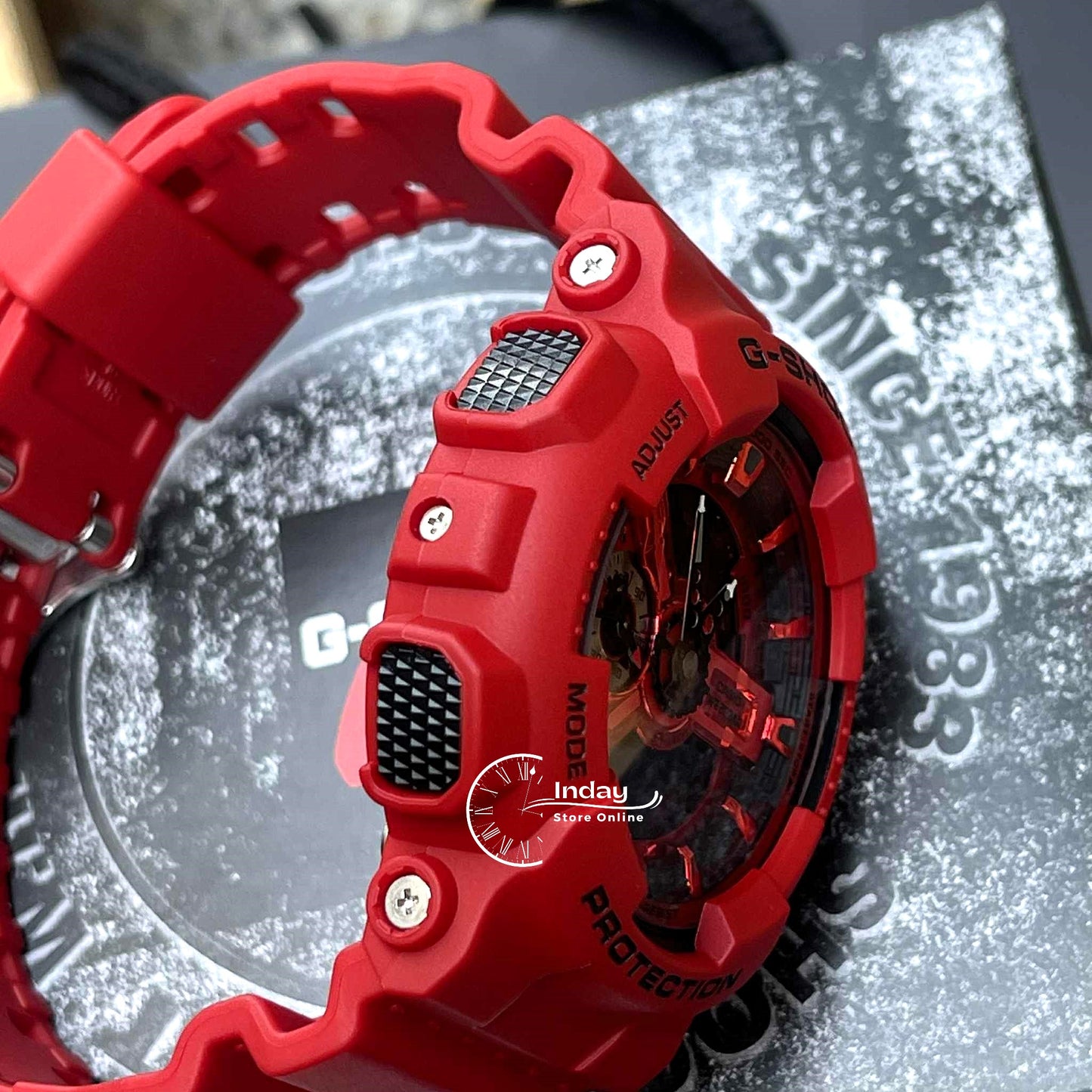 Casio G-Shock Men's Watch GA-110RRB-4A Mineral Glass Shock Resistant Magnetic Resistant