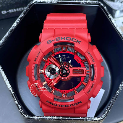 Casio G-Shock Men's Watch GA-110RRB-4A Mineral Glass Shock Resistant Magnetic Resistant