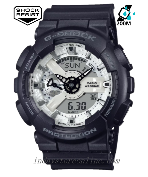 Casio G-Shock Men's Watch GA-110WD-1A Resin Band Mineral Glass Shock Resistant Magnetic Resistant