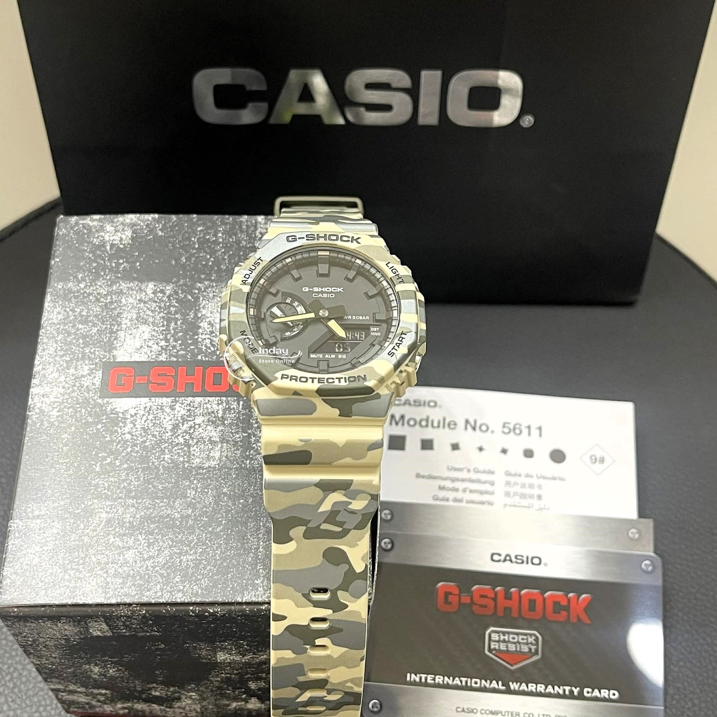 Casio G-Shock Men's Watch GA-2100CM-5A Mineral Glass Shock Resistant
Carbon Core Guard Structure Battery Life: 3 Years