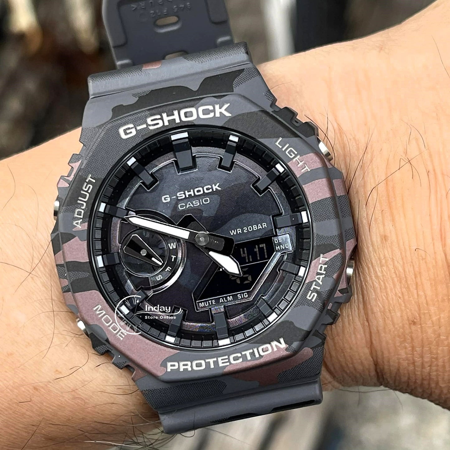 Casio G-Shock Men's Watch GA-2100CMD-8A Mineral Glass Shock Resistant
Carbon Core Guard Structure Battery Life: 3 Years