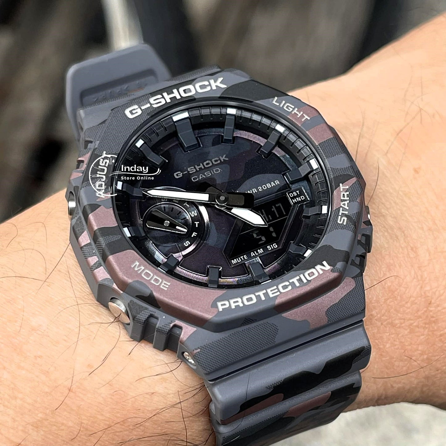 Casio G-Shock Men's Watch GA-2100CMD-8A Mineral Glass Shock Resistant
Carbon Core Guard Structure Battery Life: 3 Years