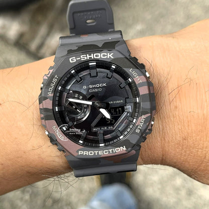Casio G-Shock Men's Watch GA-2100CMD-8A Mineral Glass Shock Resistant
Carbon Core Guard Structure Battery Life: 3 Years