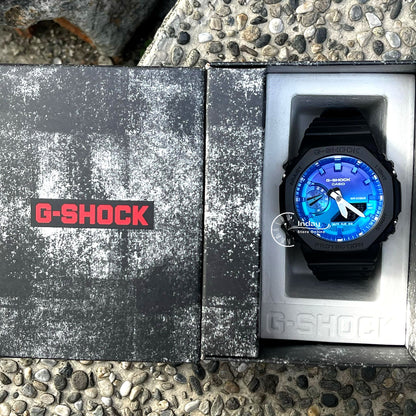 Casio G-Shock Men's Watch GA-2100FL-1A Mineral Glass Shock Resistant Carbon Core Guard Structure