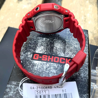 Casio G-Shock Men's Watch GA-2100RRB-4A Mineral Glass Shock Resistant Carbon Core Guard structure
