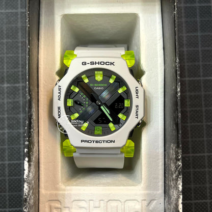 Casio G-Shock Men's Watch GA-2300MW-8A Resin Band Mineral Glass Shock Resistant