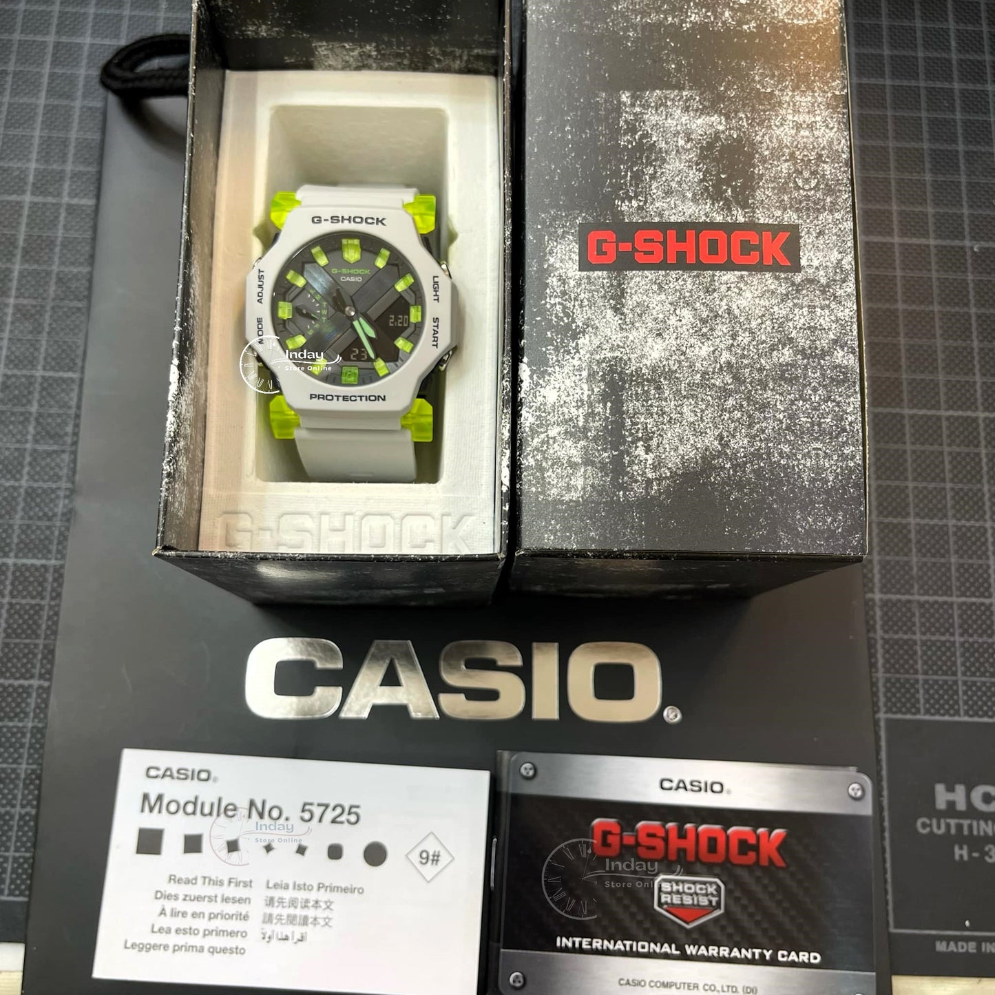 Casio G-Shock Men's Watch GA-2300MW-8A Resin Band Mineral Glass Shock Resistant