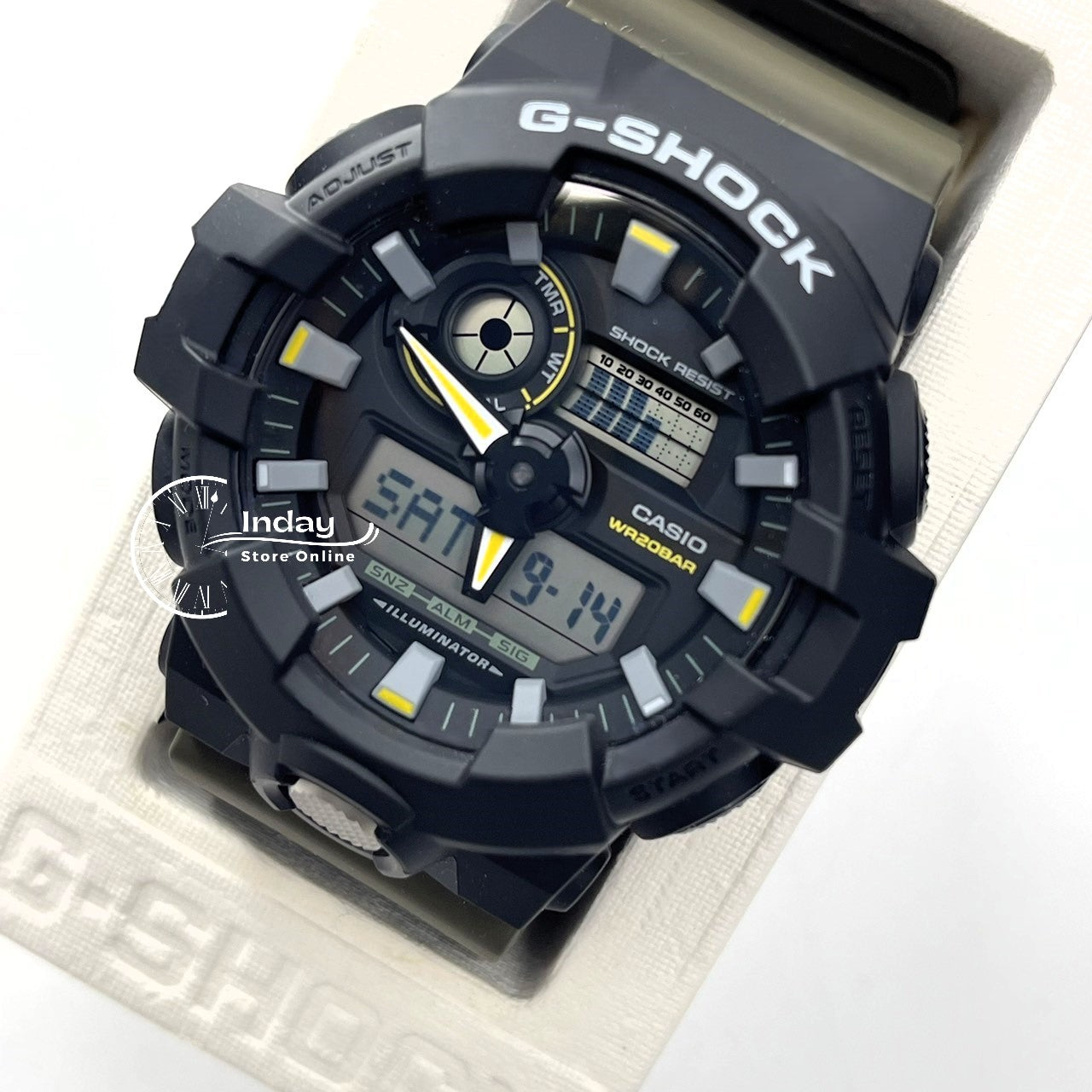 Casio G-Shock Men's Watch GA-710TU-1A3 Resin Band Shock Resistant Battery life: 5 years