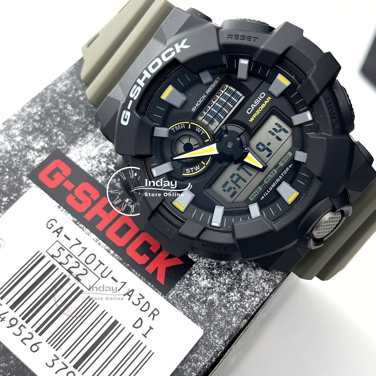 Casio G-Shock Men's Watch GA-710TU-1A3 Resin Band Shock Resistant Battery life: 5 years