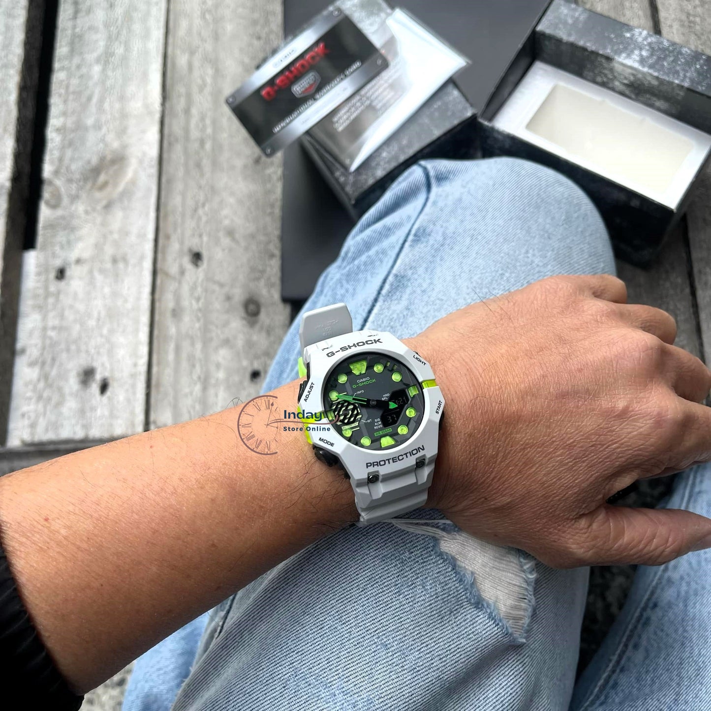 Casio G-Shock Men's Watch GA-B001MW-8A Resin Band Mineral Glass Shock Resistant  Mobile Link Bluetooth
