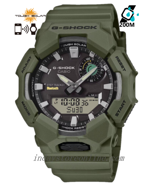 Casio G-Shock Men's Watch GA-B010-3A Mineral Glass Shock Resistant Resin Band Mobile Link Bluetooth Tough Solar