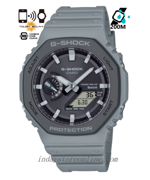 Casio G-Shock Men's Watch GA-B2100LUU-8A Shock Resistant Carbon Core Guard Structure Bluetooth Solar Powered