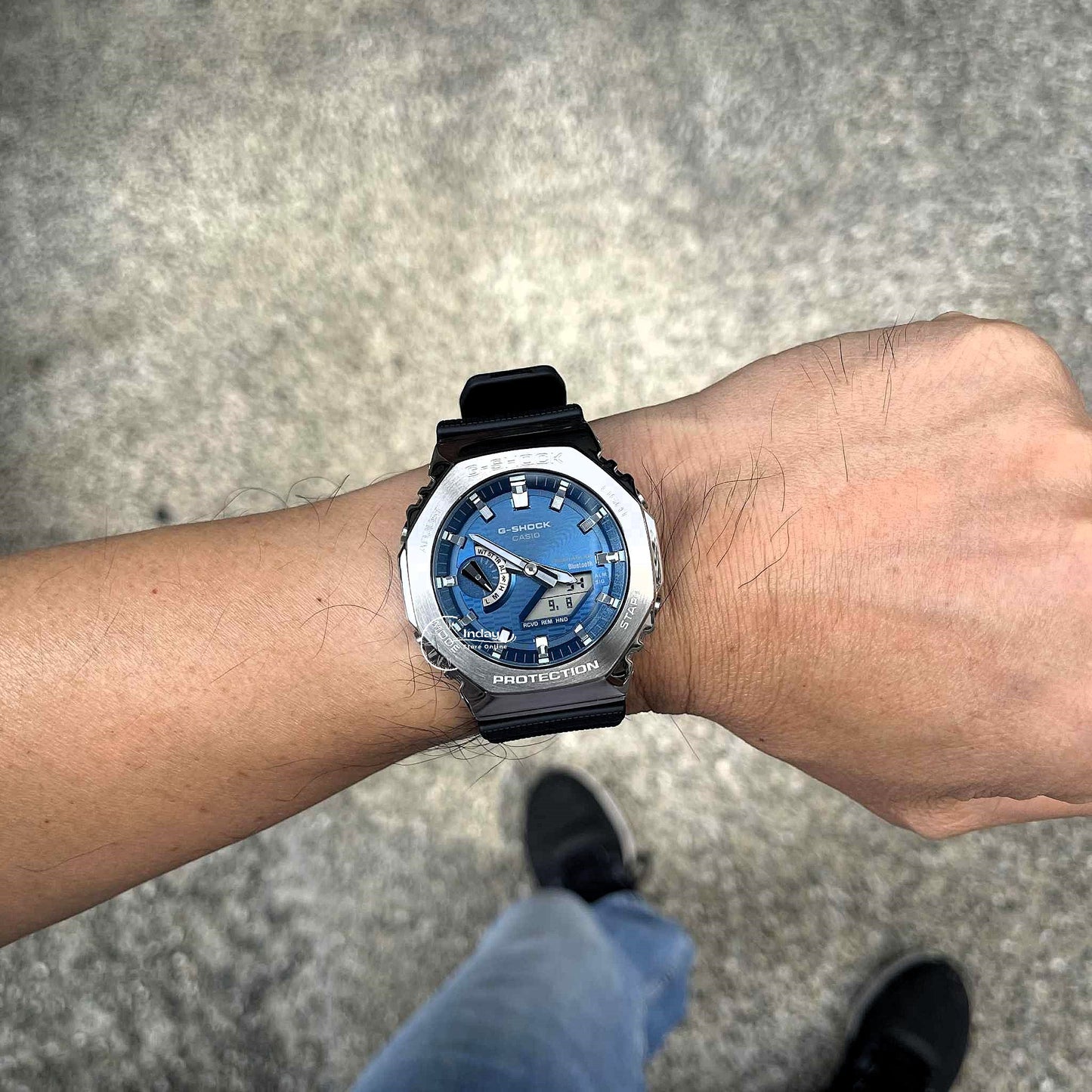 Casio G-Shock Women's Watch GBM-2100A-2B Mineral Glass Shock Resistant Bluetooth Tough Solar