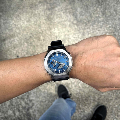 Casio G-Shock Women's Watch GBM-2100A-2B Mineral Glass Shock Resistant Bluetooth Tough Solar