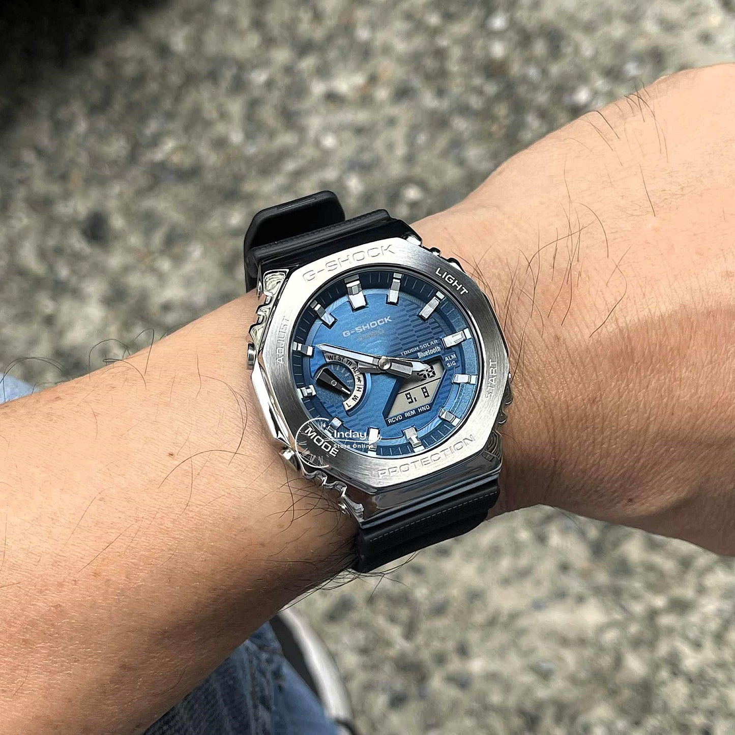 Casio G-Shock Women's Watch GBM-2100A-2B Mineral Glass Shock Resistant Bluetooth Tough Solar