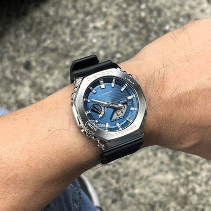 Casio G-Shock Women's Watch GBM-2100A-2B Mineral Glass Shock Resistant Bluetooth Tough Solar