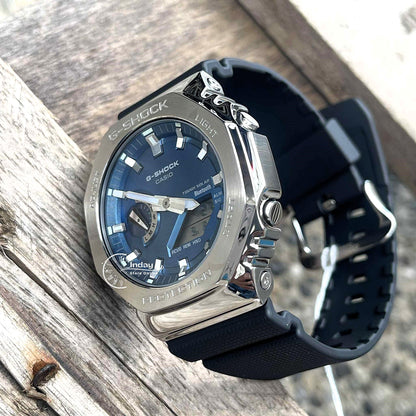 Casio G-Shock Women's Watch GBM-2100A-2B Mineral Glass Shock Resistant Bluetooth Tough Solar