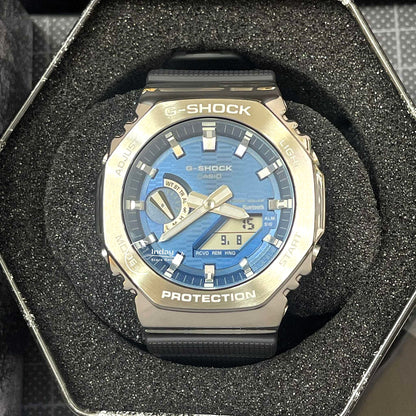 Casio G-Shock Women's Watch GBM-2100A-2B Mineral Glass Shock Resistant Bluetooth Tough Solar