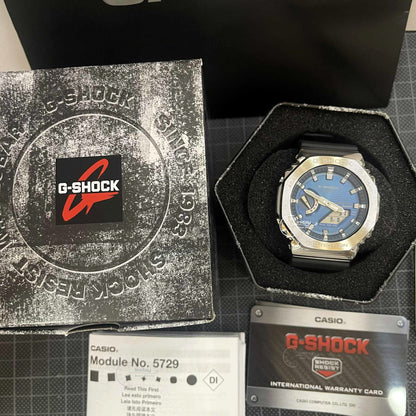 Casio G-Shock Women's Watch GBM-2100A-2B Mineral Glass Shock Resistant Bluetooth Tough Solar