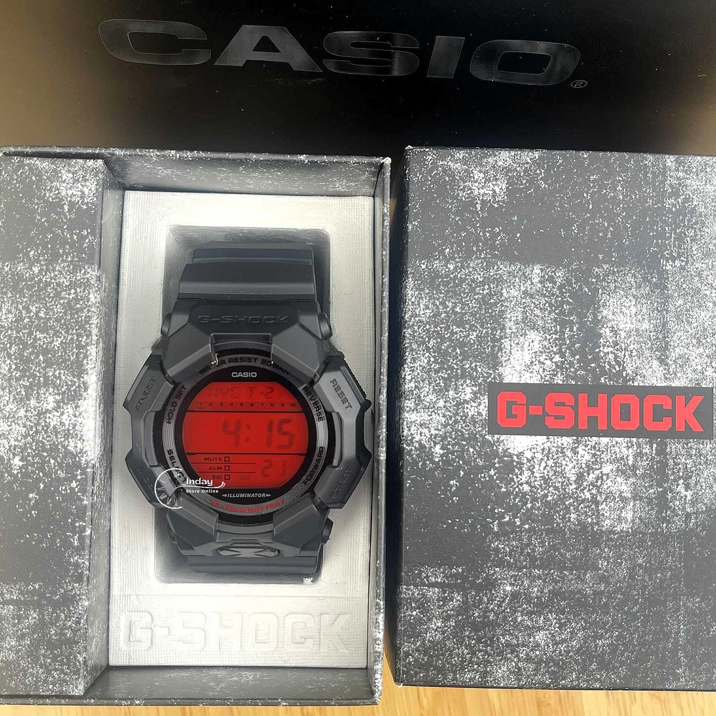 Casio G-Shock Men's Watch GD-010BBR-1 Shock Resistant Carbon Core Guard Structure Battery Life: 10 years