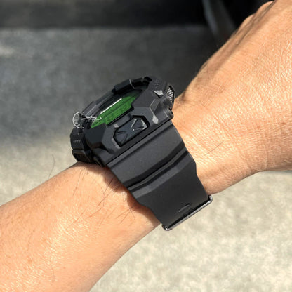 Casio G-Shock Men's Watch GD-010BEG-1 Mineral Glass Resin Band Shock Resistant Carbon Core Guard Structure Black Battery Life: 10 Years