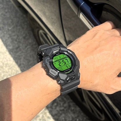 Casio G-Shock Men's Watch GD-010BEG-1 Mineral Glass Resin Band Shock Resistant Carbon Core Guard Structure Black Battery Life: 10 Years