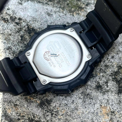 Casio G-Shock Men's Watch GD-010BEG-1 Mineral Glass Resin Band Shock Resistant Carbon Core Guard Structure Black Battery Life: 10 Years