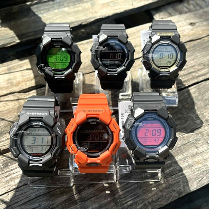 Casio G-Shock Men's Watch GD-010BEG-1 Mineral Glass Resin Band Shock Resistant Carbon Core Guard Structure Black Battery Life: 10 Years