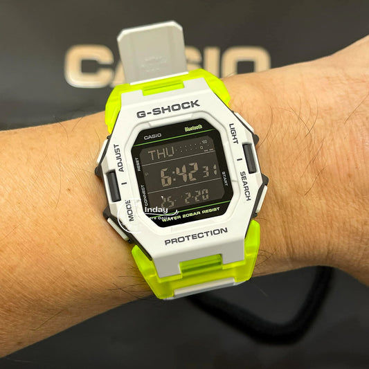 Casio G-Shock Men's Watch GD-B500MW-8 Mineral Glass Resin Band Shock Resistant Mobile Link Bluetooth