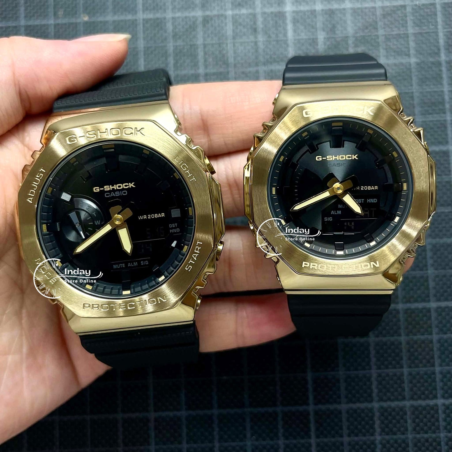 Casio G-Shock Women's Watch GM-S2100GB-1A Resin Band Mineral Glass Shock Resistant