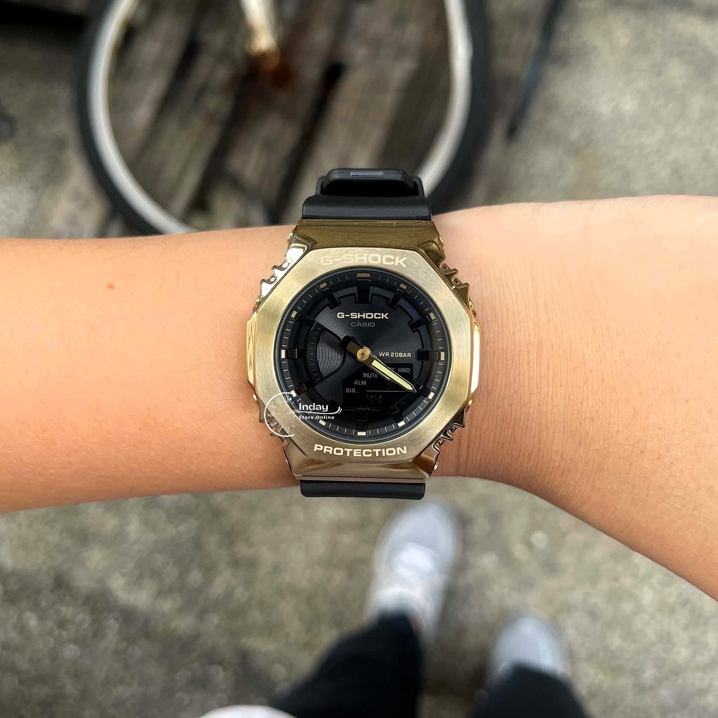 Casio G-Shock Women's Watch GM-S2100GB-1A Resin Band Mineral Glass Shock Resistant