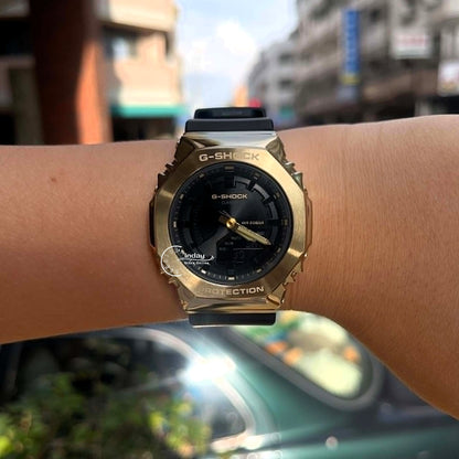 Casio G-Shock Women's Watch GM-S2100GB-1A Resin Band Mineral Glass Shock Resistant