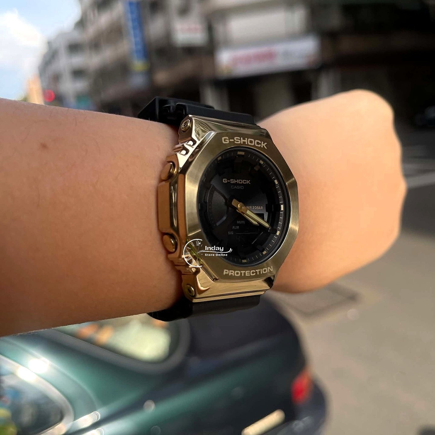Casio G-Shock Women's Watch GM-S2100GB-1A Resin Band Mineral Glass Shock Resistant