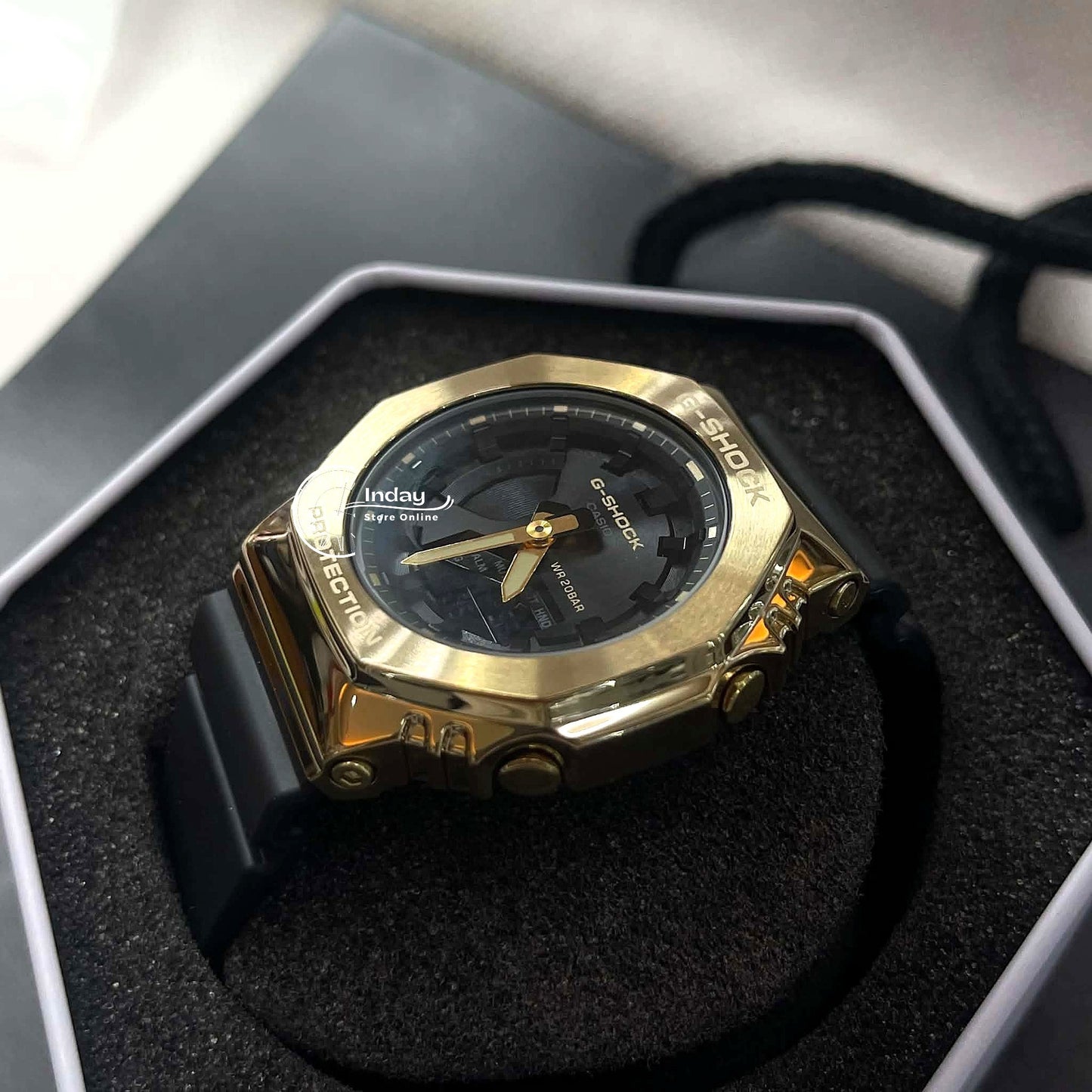 Casio G-Shock Women's Watch GM-S2100GB-1A Resin Band Mineral Glass Shock Resistant
