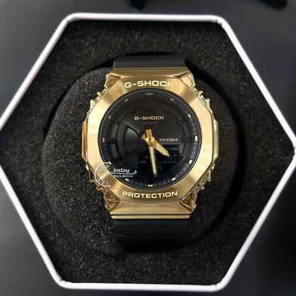 Casio G-Shock Women's Watch GM-S2100GB-1A Resin Band Mineral Glass Shock Resistant