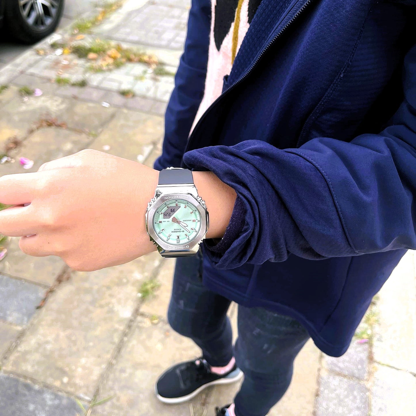 Casio G-Shock Women's Watch GM-S2110-3A Resin Band Shock Resistant Mineral Glass