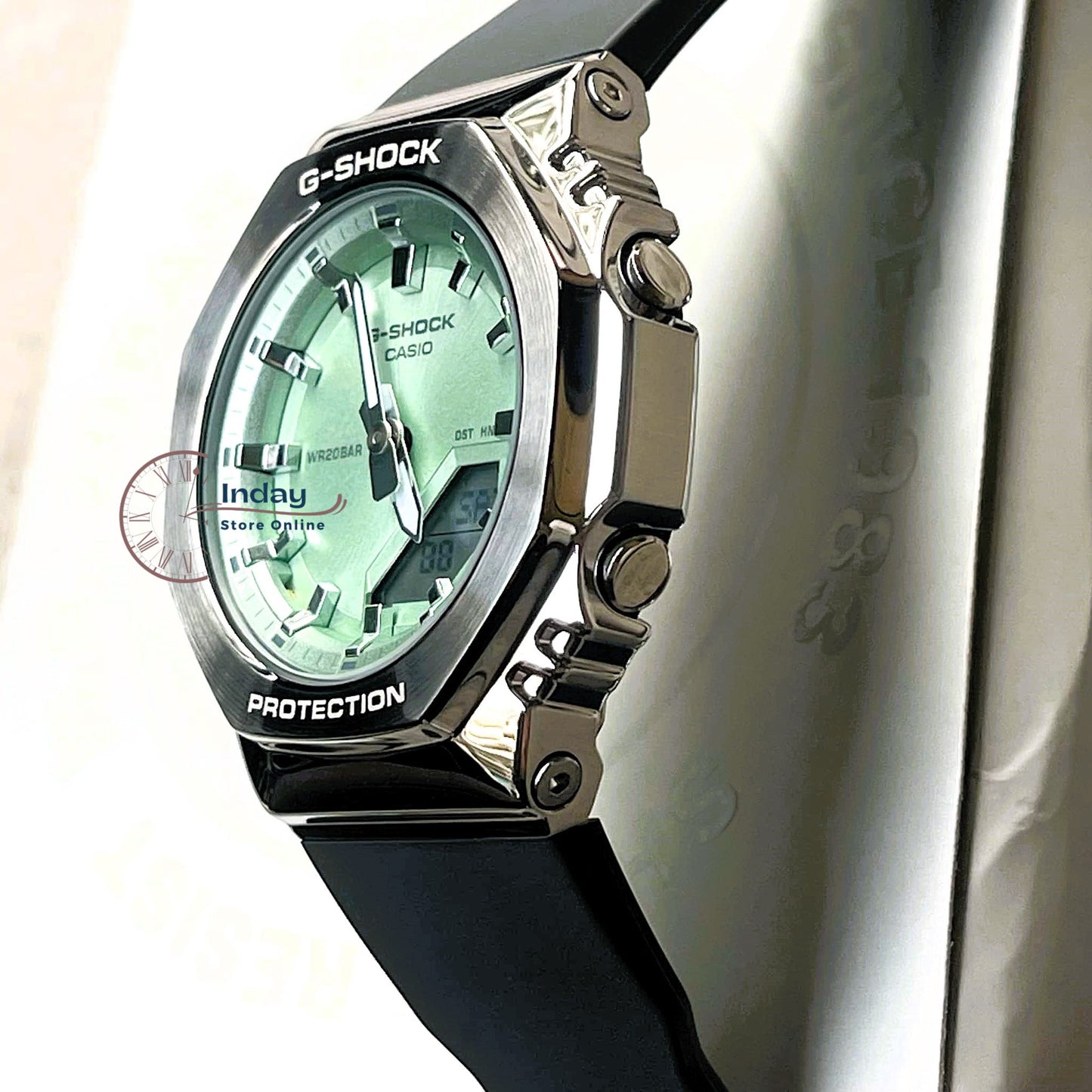 Casio G-Shock Women's Watch GM-S2110-3A Resin Band Shock Resistant Mineral Glass