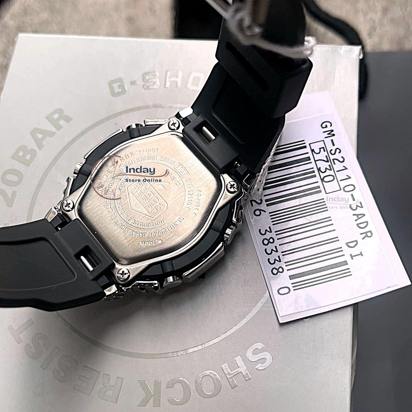 Casio G-Shock Women's Watch GM-S2110-3A Resin Band Shock Resistant Mineral Glass