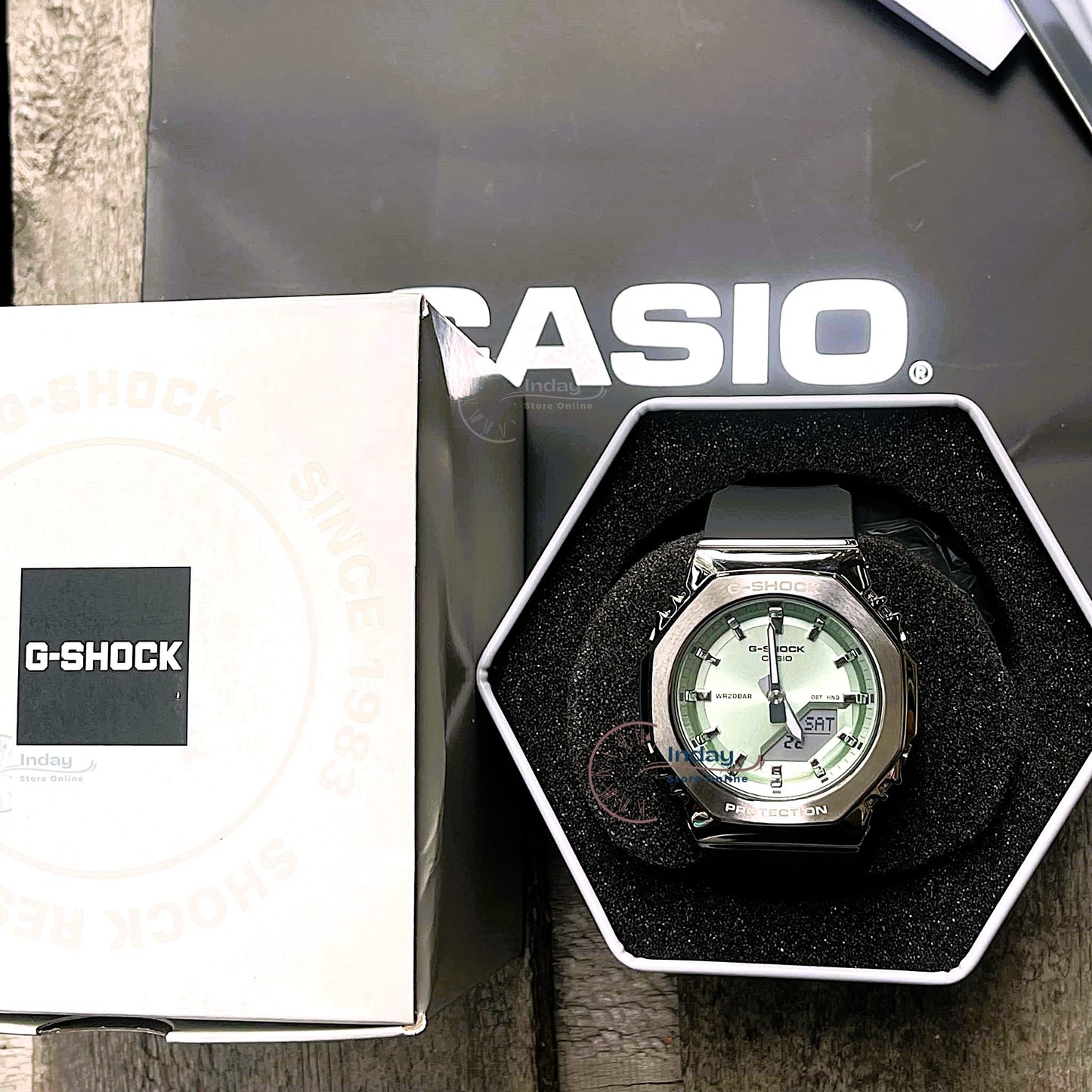 Casio G-Shock Women's Watch GM-S2110-3A Resin Band Shock Resistant Mineral Glass